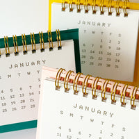 2026 Letterpress Desktop Calendar