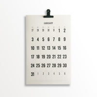 2027 Wall Calendar Block Type