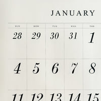 2026 Wall Calendar Classic