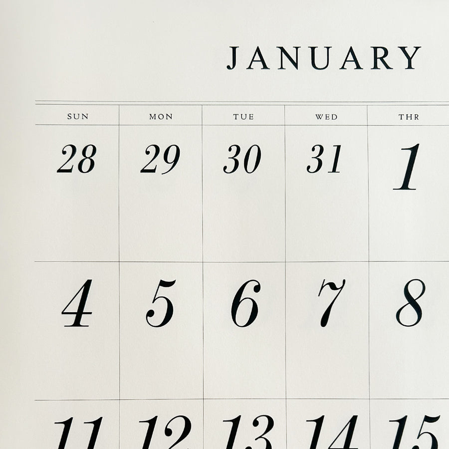 2026 Wall Calendar Classic