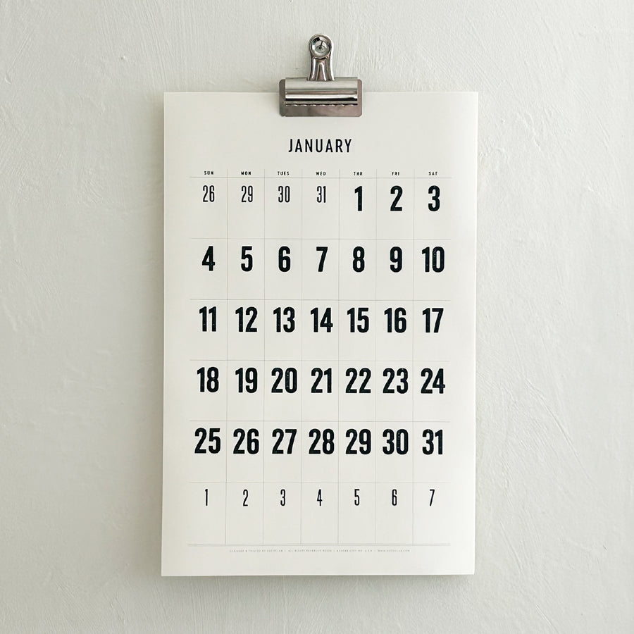 2026 Wall Calendar Original