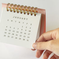 2026 Letterpress Desktop Calendar