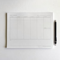 Weekly Planner Pads 8.5x11