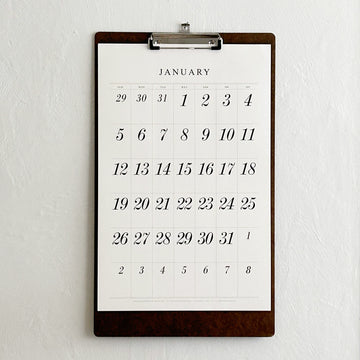 2025  Wall Calendar with Italic Numbers