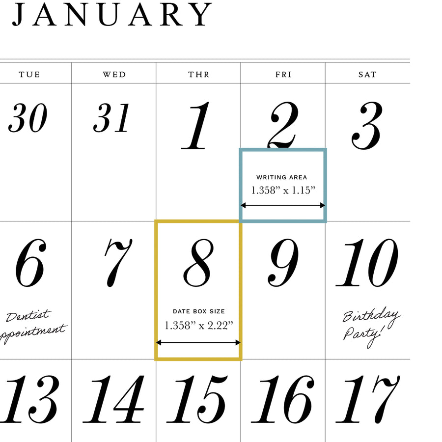 2026 Wall Calendar Classic