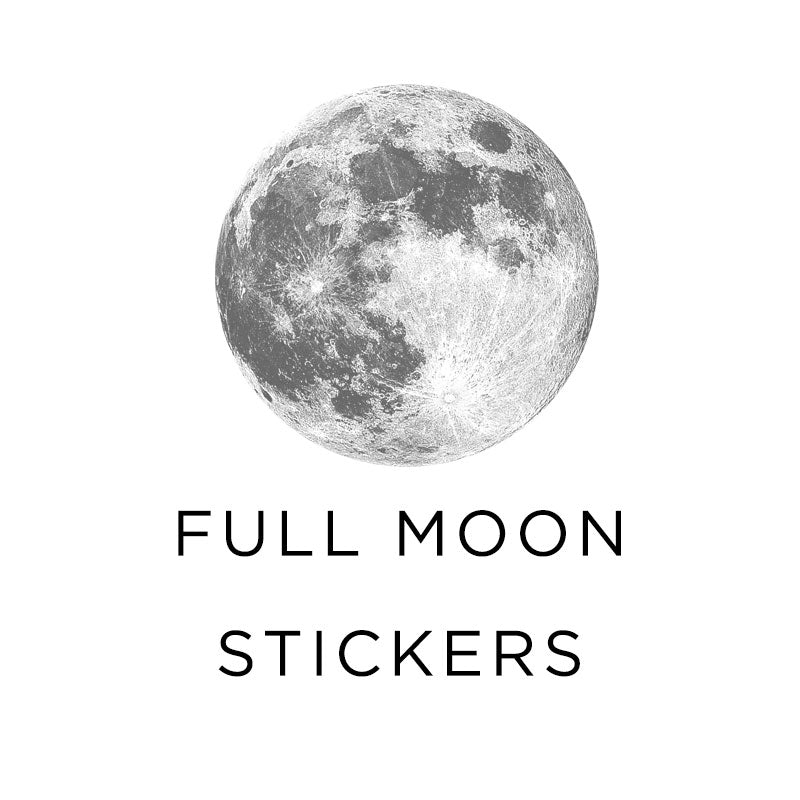 Full Moon Stickers Full Moon Sticker, Glow In The Dark Moon Decal,