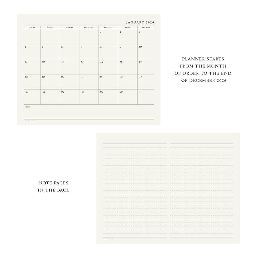 2025-2026 Monthly Planner