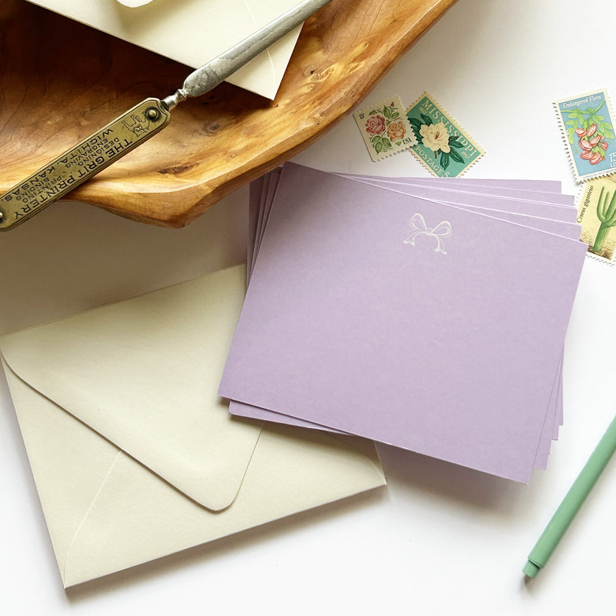 Ribbon Note Card Set