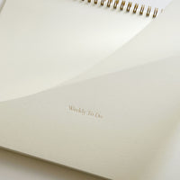 Weekly To Do List Horizontally Bound