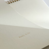 Weekly To Do List Horizontally Bound