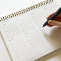 Weekly To Do List Horizontally Bound