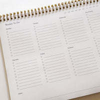 Weekly To Do List Horizontally Bound