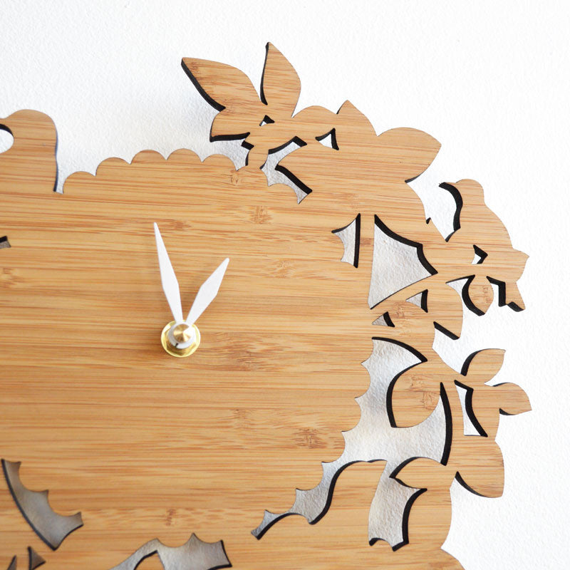 Birds on Branches Wall Clock