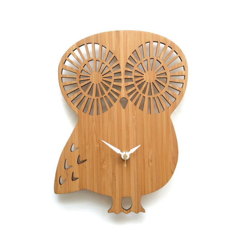 Owl Wall Clock Large