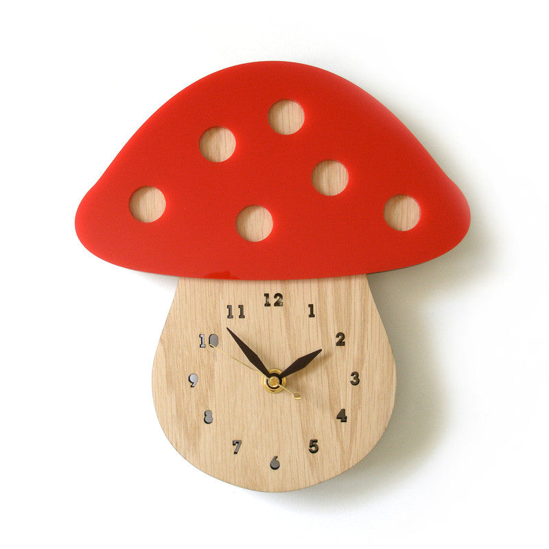 Mushroom Wall Clock