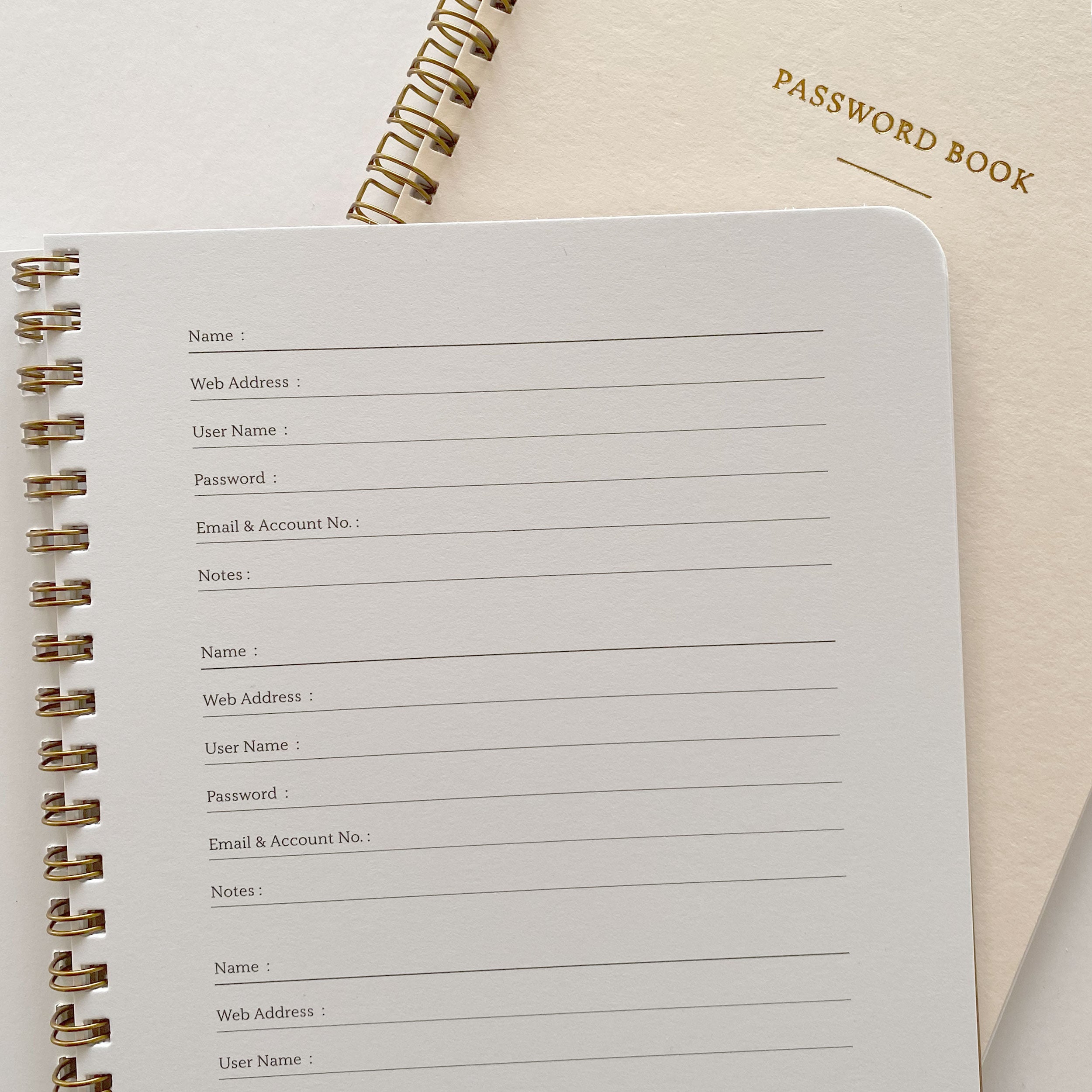 Password Book – Decoylab Design Studio